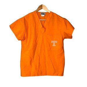 School Scrubs scrub top womens XS orange University of Tennessee Vols pocket